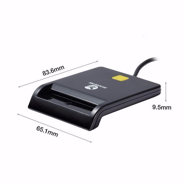 Zoweetek AU9540 12026-1 сканер банківських смарт-карт USB EMV Smart Card Reader ISO 7816 Chip 6582 фото