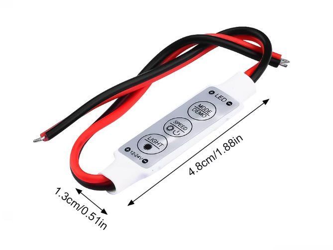 LED диммер для лент DC12V-24V 3 кнопки 6422 фото