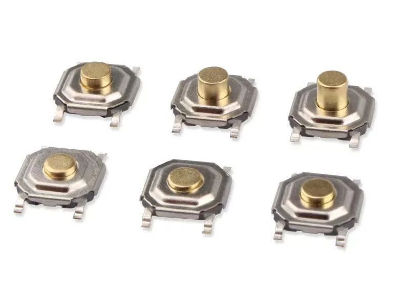 Кнопка тактова 4*4*2 мм 4PIN (H=2.0 мм) SMT SMD tactile Switch Momentary Tact push 3913-2 фото