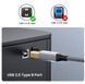 Кабель USB Type-C (male) к USB-B (male) для принтера (1 м) серый плетеный шнур для Canon Epson HP Samsung 5979-2 фото 7