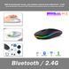 RGB Бездротова мишка два режими підключення (Bluetooth / 2.4G) перезаряджається вбудований АКБ геймерська безшумна миша для комп'ю 7648 фото 1