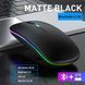 RGB Бездротова мишка два режими підключення (Bluetooth / 2.4G) перезаряджається вбудований АКБ геймерська безшумна миша для комп'ю 7648 фото 2
