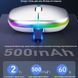 RGB Бездротова мишка два режими підключення (Bluetooth / 2.4G) перезаряджається вбудований АКБ геймерська безшумна миша для комп'ю 7648 фото 9