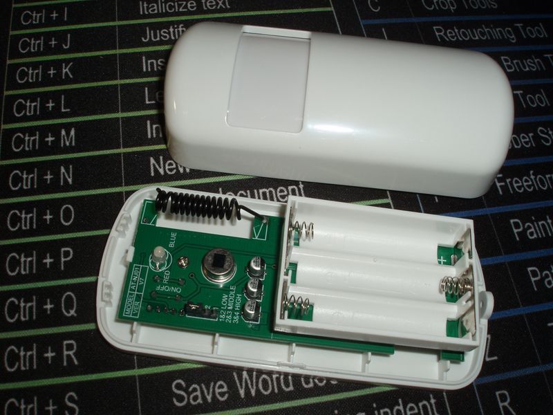 AT-NJ01 (v7) PIR датчик движения беспроводный ИК для домашней GSM сигнализации (eV1527, 110/30 градусов охват) беспроводный, 433Mhz питание AAA + USB Type-C&nbsp; 3667-3 фото