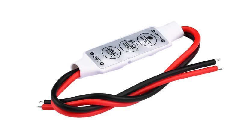 LED диммер для лент DC12V-24V 3 кнопки 6422 фото