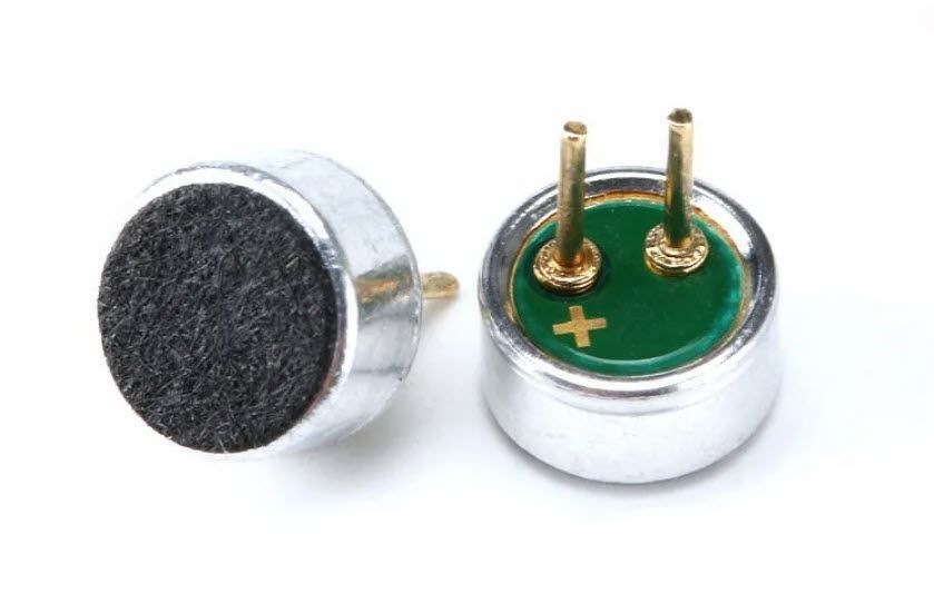 Микрофон 4522 конденсаторный чувствительность 52DB (4,5*2,2 мм) SMD под пайку Electret Condenser Stereo Microphone компактный стерео для качественной записи. 7758 фото