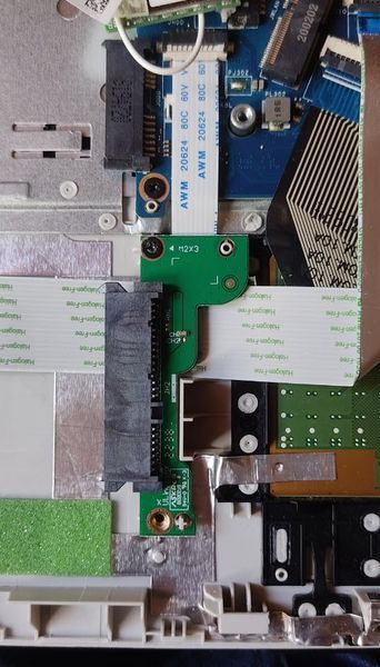 TPN-C135 SATA HDD-SSD 8-pin (1.0 mm) адаптер переходник HP (15-DB1003 DA0012DX 250 255 256 G7) EPK52 LS-G072P 7600 фото