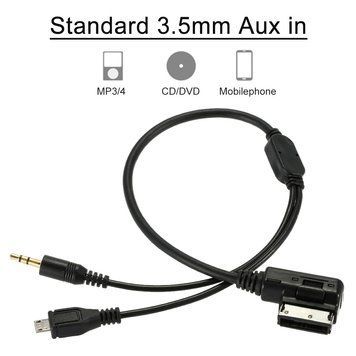 Інтерфейс VAG AUDI AMI VW MDI MMI (2G і 3G покоління) &mdash; AUX MEDIA мініджек 3,5 мм + micro USB (для Android вус 3961 фото