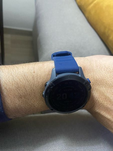 Ремешок (26 мм) Garmin QuickFit Fenix 6X 6X 6 Pro BLUE (СИНИЙ) силикон каучук 7172 фото