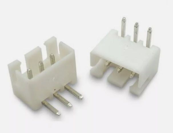 JST-XH 3 pin 2S (крок 2.54 мм) роз'єм тато (горизонт.) кутовий 90 г.JST-XH 3341-3 фото