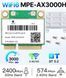 Сетевая карта MPE-AX3000H Wi-fi6 Bluetooth 5.2 Mini PCI-E Wireless двухдиапазонная беспроводная карта с блютуз для ноутбука и ПК 8279-2 фото 2