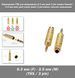 Переходник TRS для микрофона 6.3 мм jack 3 pin (мама female) - 3.5 мм mini jack (папа male) 3 pin stereo золот 7723 фото 1