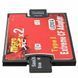 Адаптер Compact Flash (CF) - 2*TF/microSD (под 2 флешки) Type I двухпортовый кардридер HEXIN TF Compact Flash 3204 фото 2