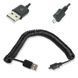 Кабель USB - micro USB AM микро 5P USB 2.0 spiral 1м (спиральная навивка) удлинитель (папа-папа) male MM 3476 фото 1