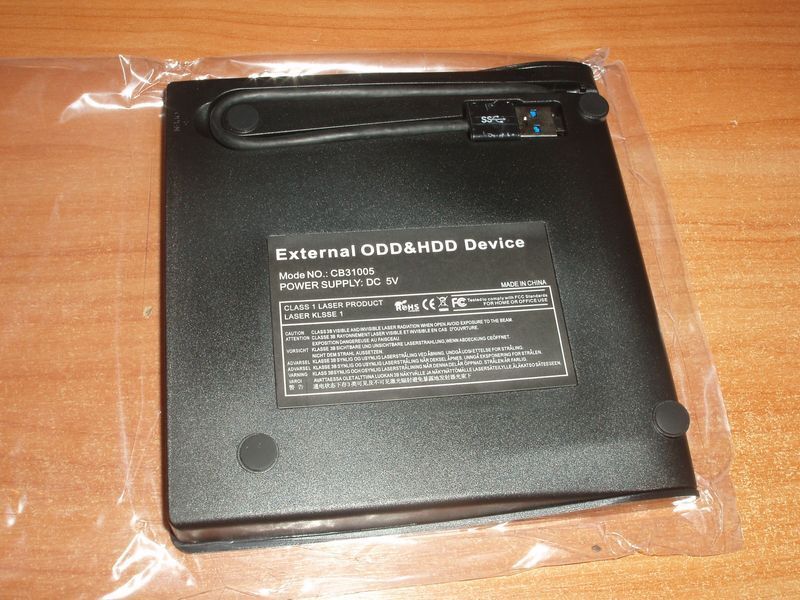 CB31005 DVD-RW USB 3.0 / 2.0 (read+write) SATA ODD внешний Combo BackUp привод compact class 1 laser Asus Leno 4312 фото