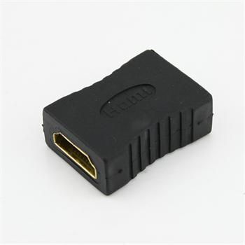Об'єднувач HDMI мама-мама конектор прямий Gold Female Cooler Connector F/F Призначений для об'єднання 726 фото
