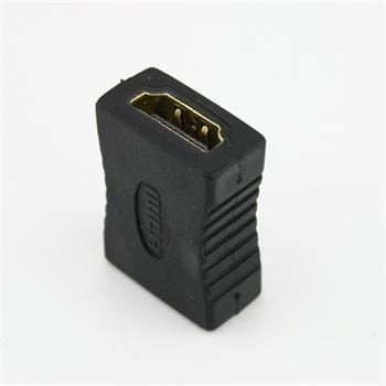 Об'єднувач HDMI мама-мама конектор прямий Gold Female Cooler Connector F/F Призначений для об'єднання 726 фото