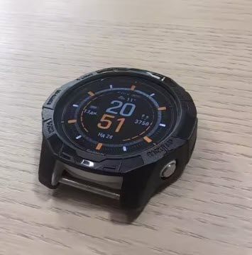 Захист корпусу годинника Garmin Garmin Fenix 6X 7X 51 мм і Epix Pro (колір чорний) силіконовий бампер (ободок) з відкритим екраном ("hollow protective shell") для годинника&nbsp; 8363 фото