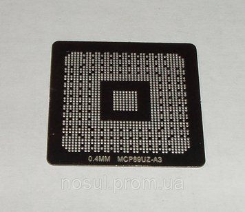 BGA шаблони Nvidia 0.4 mm MCP89UZ-A3 трафарети для реболлу реболінг-набір відновлення паяння ремонт прямого 4093 фото