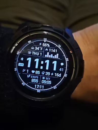 Захист корпусу годинника Garmin Garmin Fenix 6X 7X 51 мм і Epix Pro (колір чорний) силіконовий бампер (ободок) з відкритим екраном ("hollow protective shell") для годинника&nbsp; 8363 фото