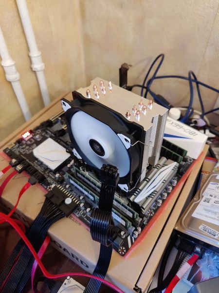 MT6S SNOWMAN "Снеговик" 6 Heat Pipes CPU Cooler 120 mm куллер охлаждение CPU процессора обдув вентилятор Intel 7611 фото
