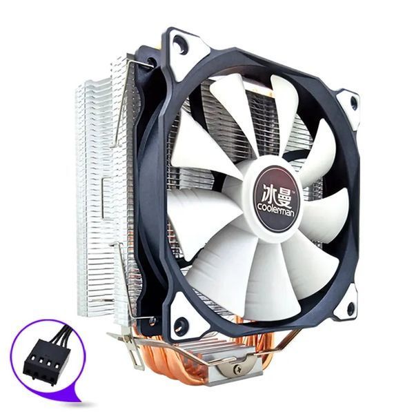 MT6S SNOWMAN "Снеговик" 6 Heat Pipes CPU Cooler 120 mm куллер охлаждение CPU процессора обдув вентилятор Intel 7611 фото
