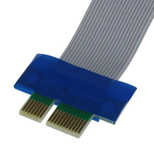 Райзер-перехідник PCI-E 1x-16х З ПІТАНІЄМ Molex 4 pin +6 pin гнучкий шлейф 1x16 райзер Extender Card PCI-E 3640 фото