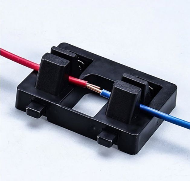 Тримач кабелів AWG36-AWG00 70*50 мм струбцина із широкими губками для паяння (колір: чорний) самопритискний пластик + пружні фіксатори кабелів/проводів паяльної станції термофена Welding Wire Fixture&nbsp; Універсальний помічник тримач кабелів для точного й бе 8184-2 фото
