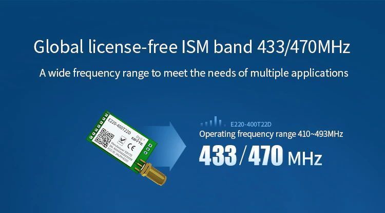 E220-900T22D LoRa модуль бездротового зв'язку (868MHz-915MHz) роз'єм під антенну SMA-female LLCC68 Wireless Module 22dBm Long Rang 6925 фото