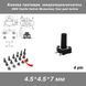 Кнопка тактова мікро SMD 4.5*.4.5*7 мм (4 pin) перемикач micro SMD Tactile Tact Push Button Switch 8257-4 фото 1