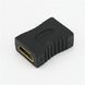 Об'єднувач HDMI мама-мама конектор прямий Gold Female Cooler Connector F/F Призначений для об'єднання 726 фото 3