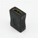 Об'єднувач HDMI мама-мама конектор прямий Gold Female Cooler Connector F/F Призначений для об'єднання 726 фото 2