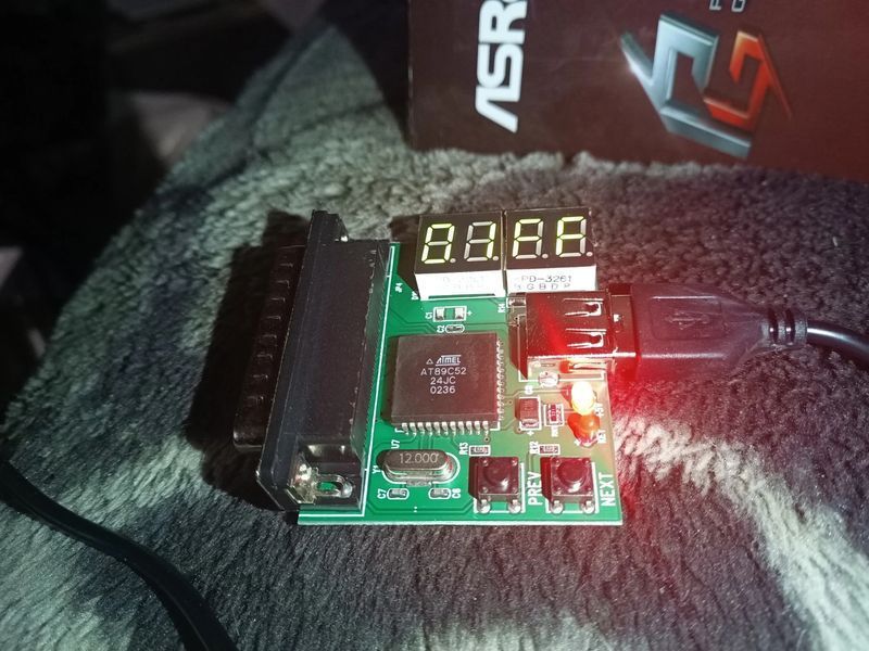 PHOENIX BIOS POST (LPT USB) 4 цифр. + индикатор состояния пост карта для диагностики ноутбуков USB и LPT инте 693 фото