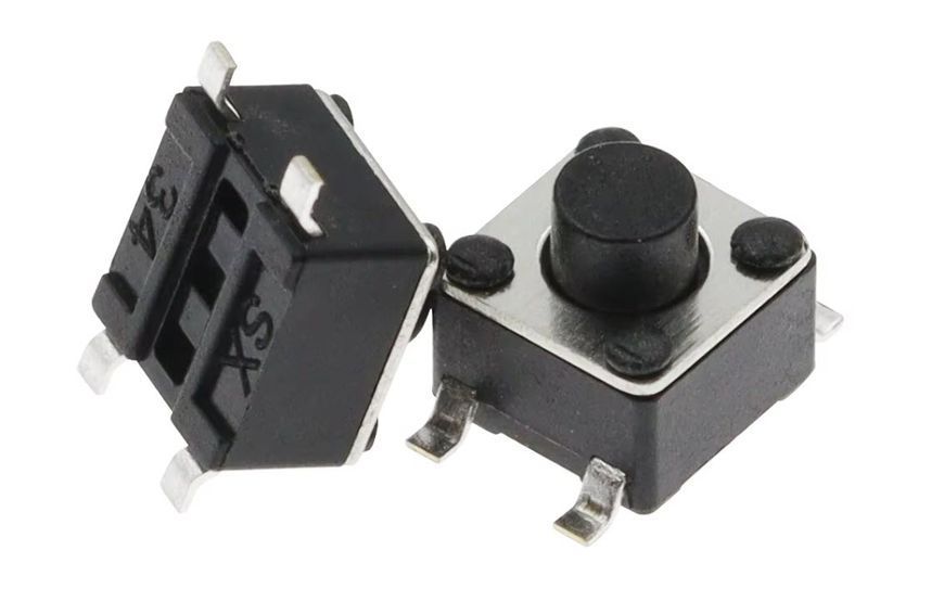 Кнопка тактова мікро SMD 4.5*.4.5*7 мм (4 pin) перемикач micro SMD Tactile Tact Push Button Switch 8257-4 фото