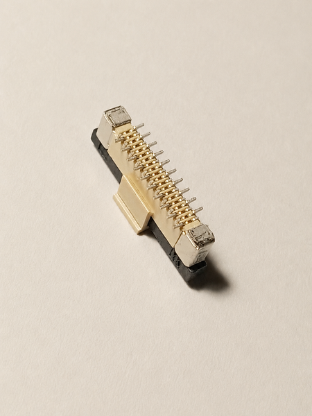 Разъем FFC FPC 0.5 мм 20 pin вертикальный 90&deg; с фиксатором для шлейфа SMD 7983 фото