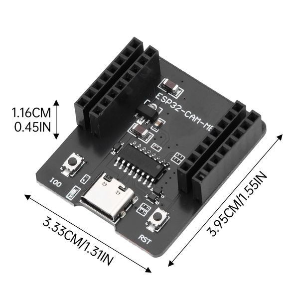 ESP32-CAM-MB (USB Type-C) чипі CH340G TTL плата програмування база материнська downloade (під встановлення ESP 7352-3 фото
