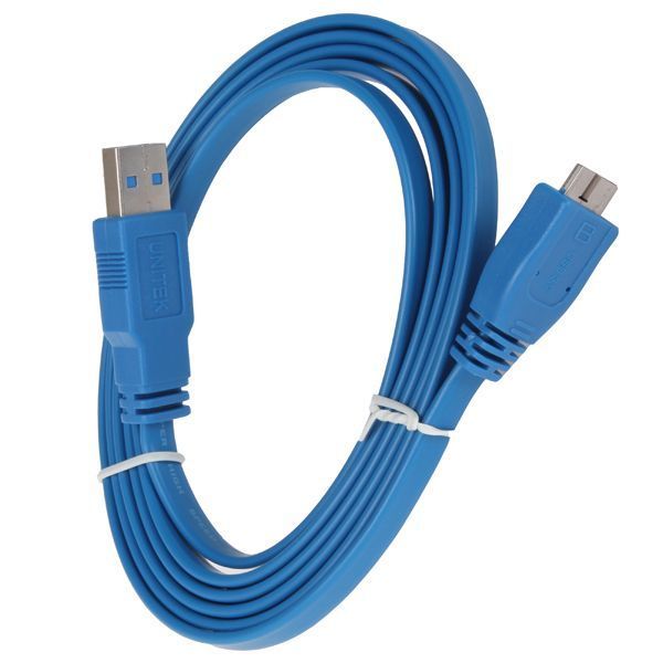 Кабель USB 3.0 A male to Micro USB Super Slim (60 см) New Flat Cable for external Hard Disk 2821 фото