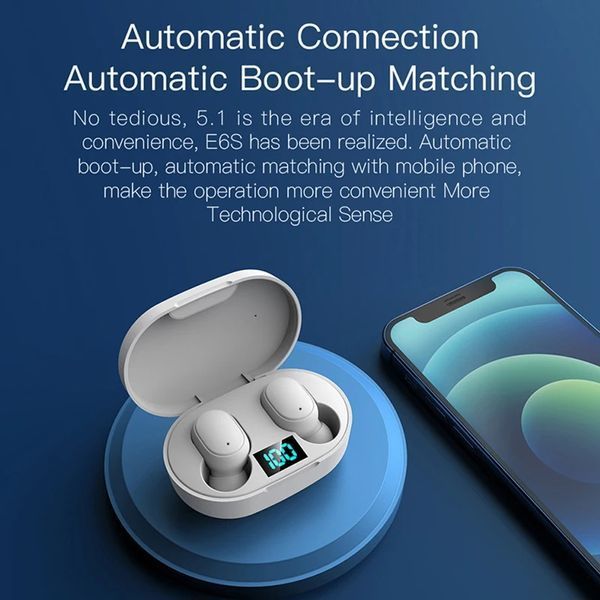 Наушники Air E7S TWS Wireless цветная подсветка RGB LED Bluetooth (5.0) Headphones earphone Control Sport Head 7647 фото