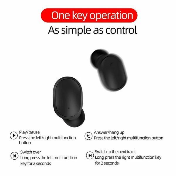 Наушники Air E7S TWS Wireless цветная подсветка RGB LED Bluetooth (5.0) Headphones earphone Control Sport Head 7647 фото