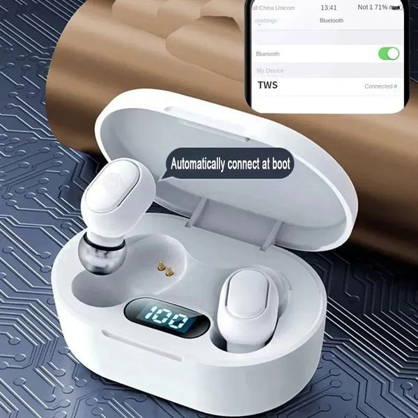 Наушники Air E7S TWS Wireless цветная подсветка RGB LED Bluetooth (5.0) Headphones earphone Control Sport Head 7647 фото