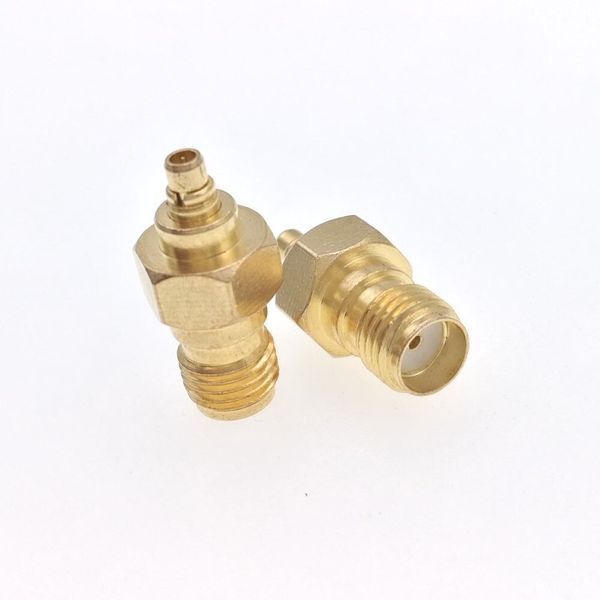 RF-перехідник високочастотний SMA Female (мама) -> MMCX Male (тато) coupler об'єднувач для радіообладнання 4029 фото