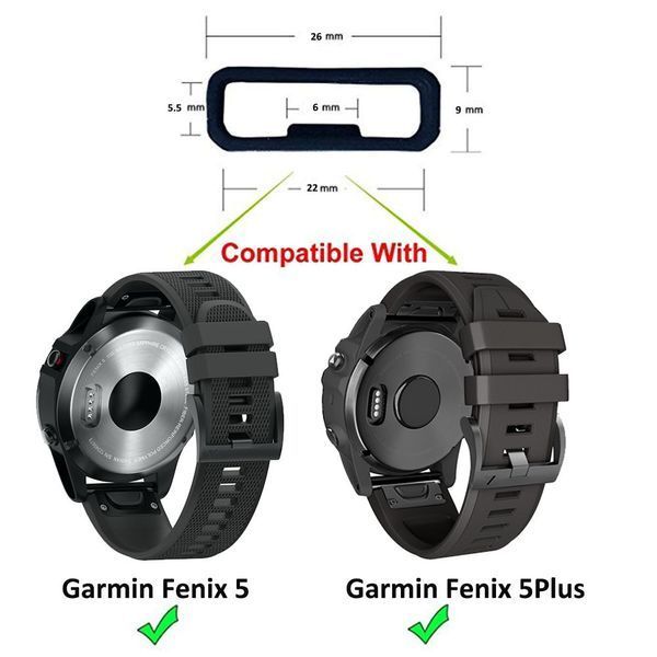 Держатель ремешка тренчик умных часов кольцо LOOP (22&nbsp;мм) Garmin Fenix 6X 6X 6 Pro 5X 5S 5 5 Plus 3 HR и др. " 5784 фото