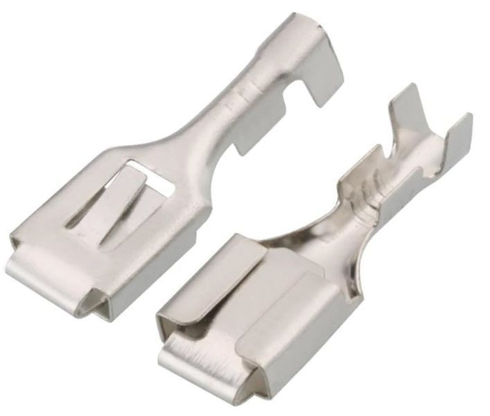 Конектор DJ621-B6.3B "мама" Female (H/W/L: 3.5/7.1/22 мм) наконечник обтискний роз'єм для автомобіля/завантажника/автобуса car truck bus Crimp Connector Crimp Terminal Non-Insulated Automotive Electrical 5636-4 фото