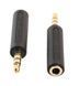 CTIA OMTP Apple Nokia AV перехідник 3.5 мм 4 pin (тато) - 3.5 мм 4-pin stereo (мама)&nbsp;4 pole Male to 3 pole Female Jack Stereo Audio Adapter 3.5 M/F Adaptor 7973 фото 3