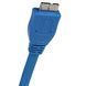 Кабель USB 3.0 A male to Micro USB Super Slim (60 см) New Flat Cable for external Hard Disk 2821 фото 2