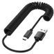 Кабель USB - type-C (спиральная навивка) 1 м (папа-папа) для зарядки и передачи данных. 6591 фото 3