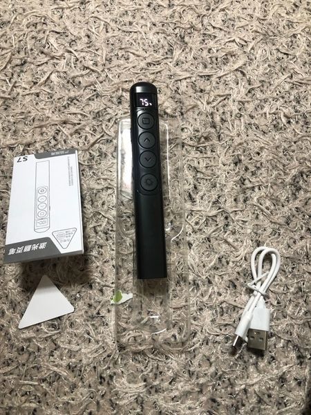 S7 презентатор бездротовий LED індикація USB заряджання PPT Remote Control Pen дистанційне проведення презентацій 7580 фото