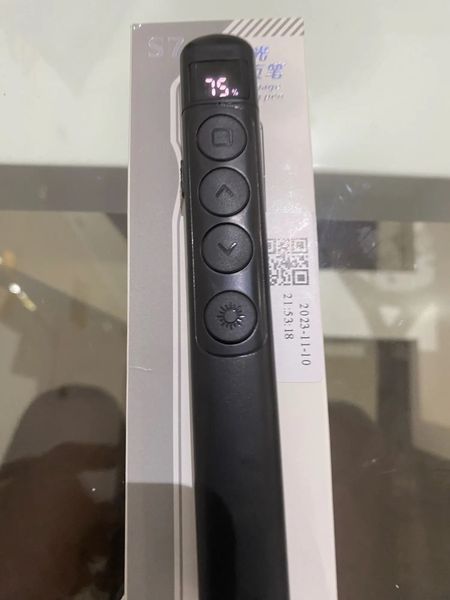 S7 презентатор бездротовий LED індикація USB заряджання PPT Remote Control Pen дистанційне проведення презентацій 7580 фото