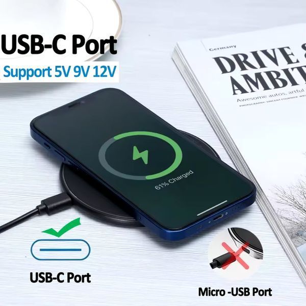 K8 Magsafe 100W USB Type-C QC 3.0, PD 3.0 (100W/30W/20W/15W/10W/7.5W) Зарядное устройство беспроводное Wireless Charger Galaxy BudsAirpods 2 Pro iPhone 14-13-15-16 Pro Max 8076 фото