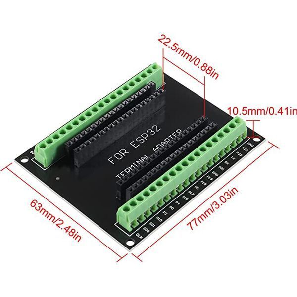 ESP32 DIY Breakout Board GPIO (32 pin) NodeMCU-32S Lua 38 Pin совместимый терминальный адаптер плата расширени 7078 фото